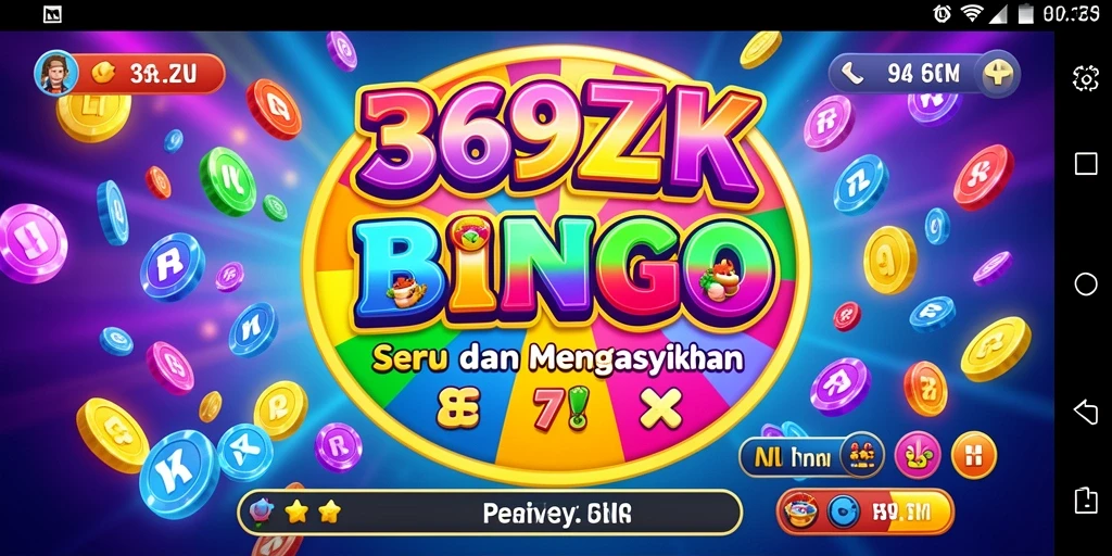 Tampilan permainan Bingo yang mengasyikkan di 369ZK.
