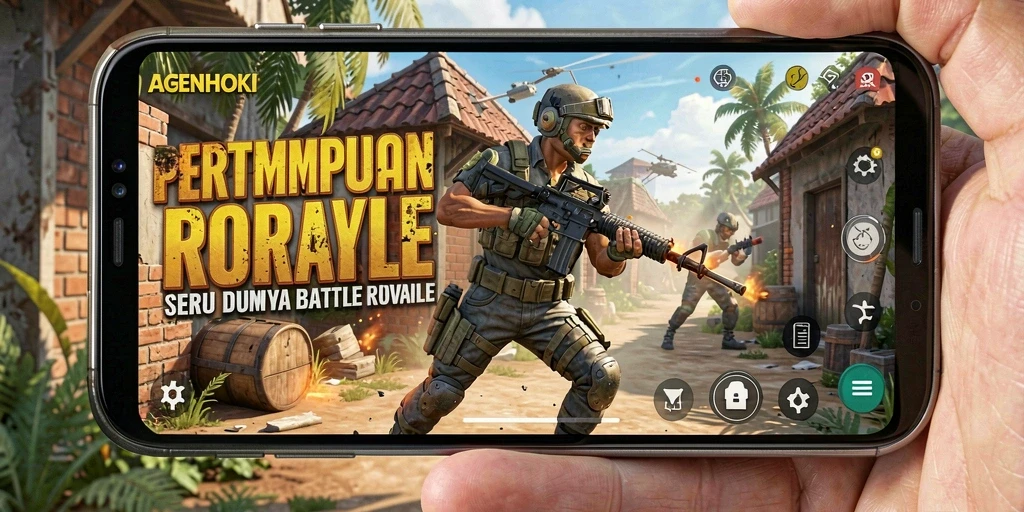 Screenshot AGENHOKI menunjukkan aksi pertempuran yang intens dan mendebarkan