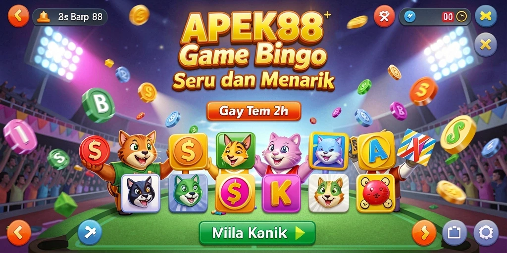 Tampilan gameplay Bingo yang seru di APEK88.