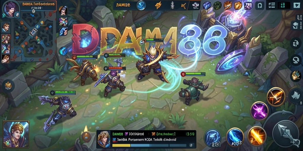 Tampilan gameplay yang mendebarkan dari DAM88 dalam pertempuran tim.