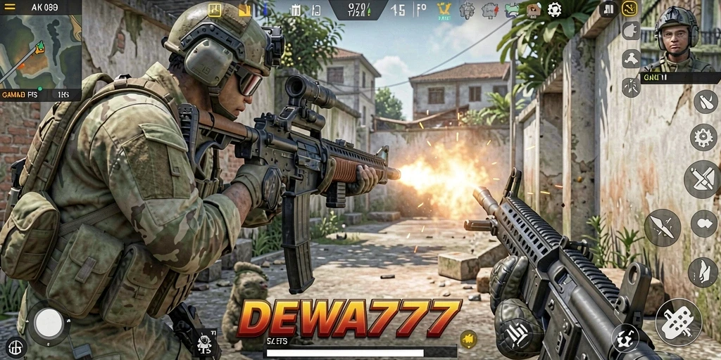 Tampilan gameplay menarik dari DEWA777 dengan aksi tembak-menembak yang mendebarkan.