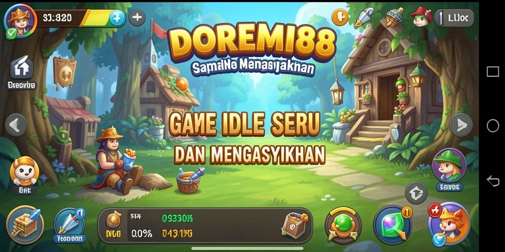 Tampilan gameplay DOREMI88 yang penuh warna dan menarik.