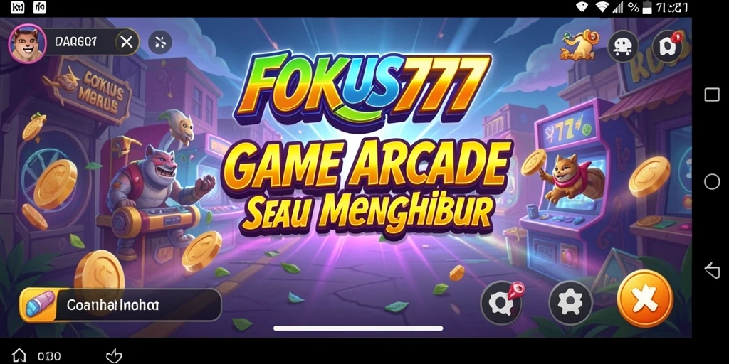 Tampilan gameplay seru pada FOKUS777 dengan karakter menarik.