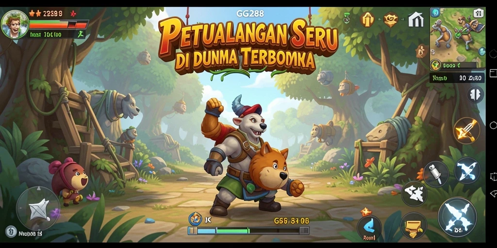 Screenshot menampilkan gameplay seru dalam dunia terbuka GG288.