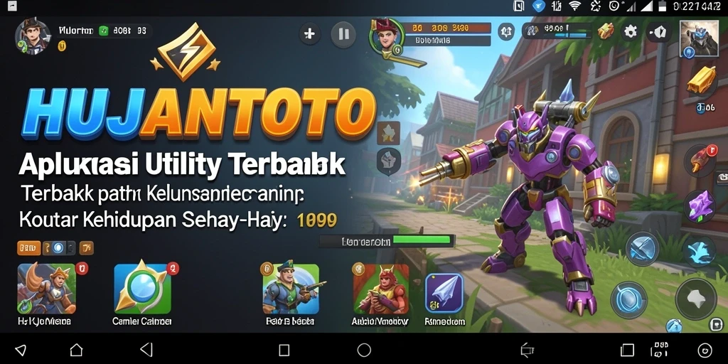 Tampilan antarmuka utama HUJANTOTO yang intuitif dan mudah digunakan.