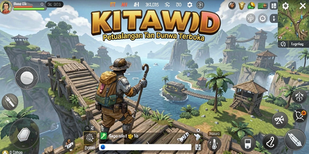 Gameplay KITAWD menampilkan petualangan seru di dunia terbuka.