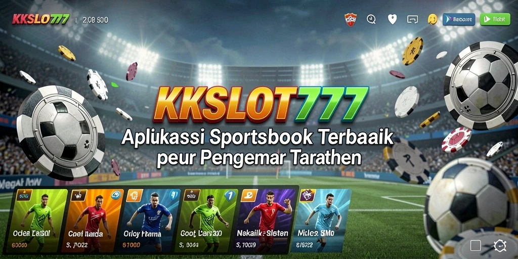Screenshot utama KKSLOT777 yang menampilkan tampilan antarmuka taruhan olahraga.