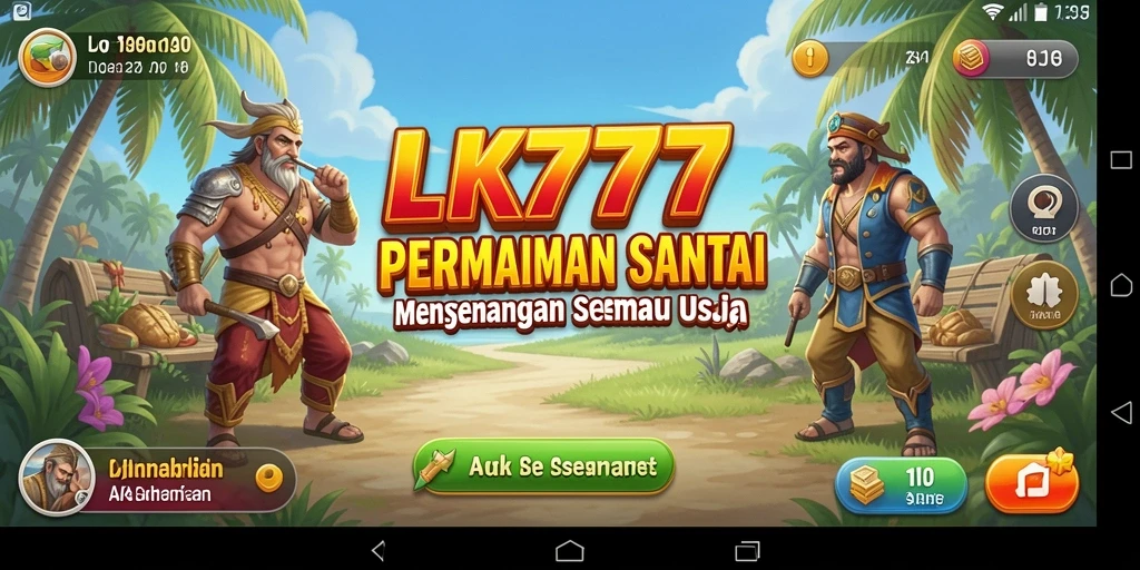 Tampilan gameplay LK777 dengan grafik warna-warni yang menarik dan tantangan seru.