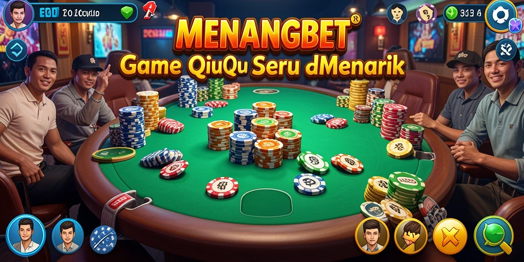 Screenshot gameplay MENANGBET menampilkan aksi seru permainan QiuQiu.