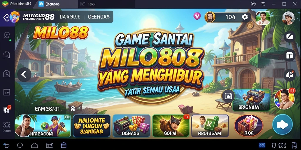 Screenshot utama MILO88 yang menunjukkan gameplay santai dan menghibur.