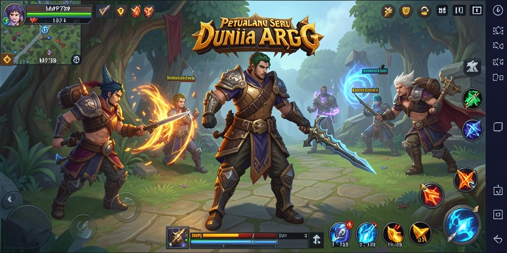 Tangkapan layar menampilkan aksi seru dalam permainan ARPG MVP789.
