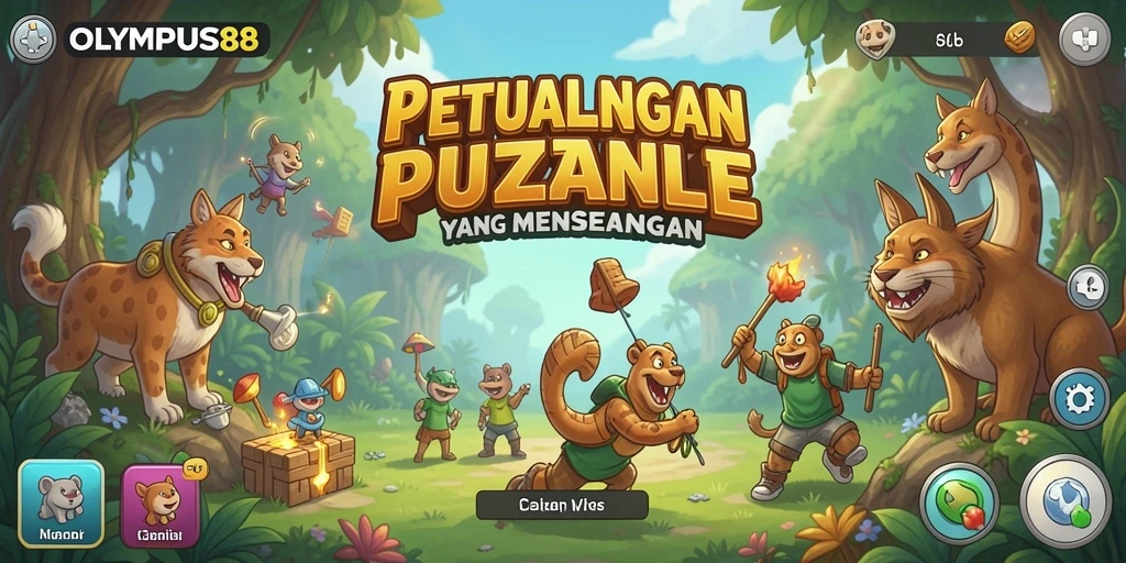 Tampilan permainan OLYMPUS88 saat menyelesaikan teka-teki yang menantang.