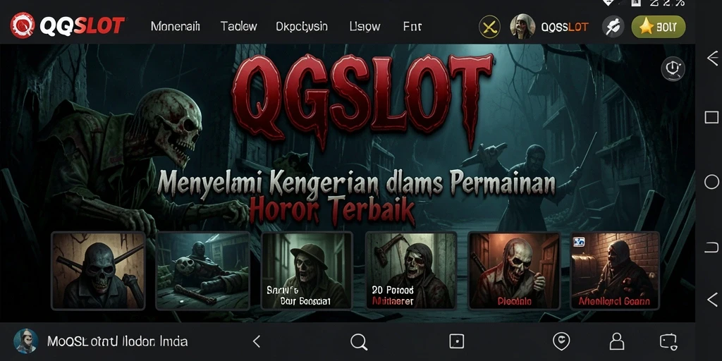 Menampilkan gameplay menegangkan dari game horor QQSLOT.