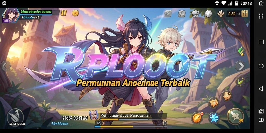 Gameplay RPLOOT dengan karakter Anime yang menarik dan grafis yang memukau.