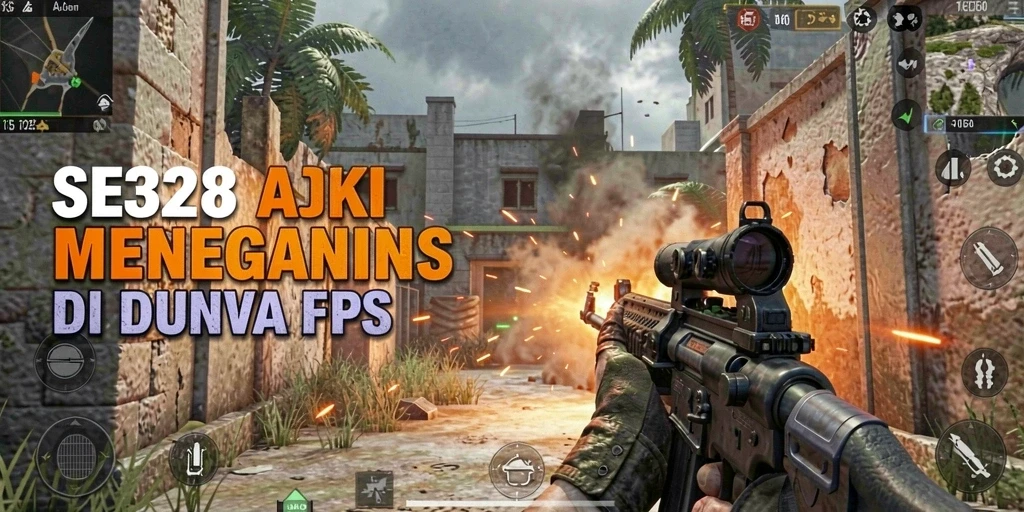 Screenshot SE328 menampilkan momen intens dalam pertempuran FPS.