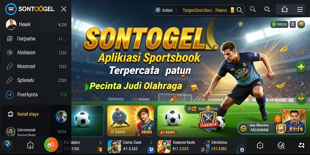 Screenshot gameplay <strong>SONTOGEL</strong> menunjukkan antarmuka taruhan yang intuitif dan pilihan olahraga yang kaya.