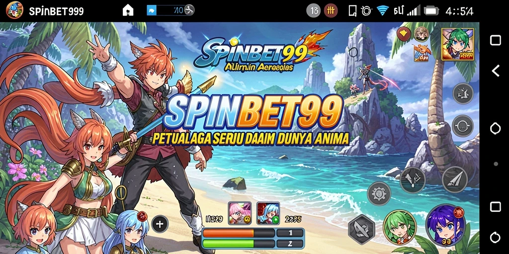 Tampilan menarik dari gameplay SPINBET99 dengan karakter anime yang beragam.