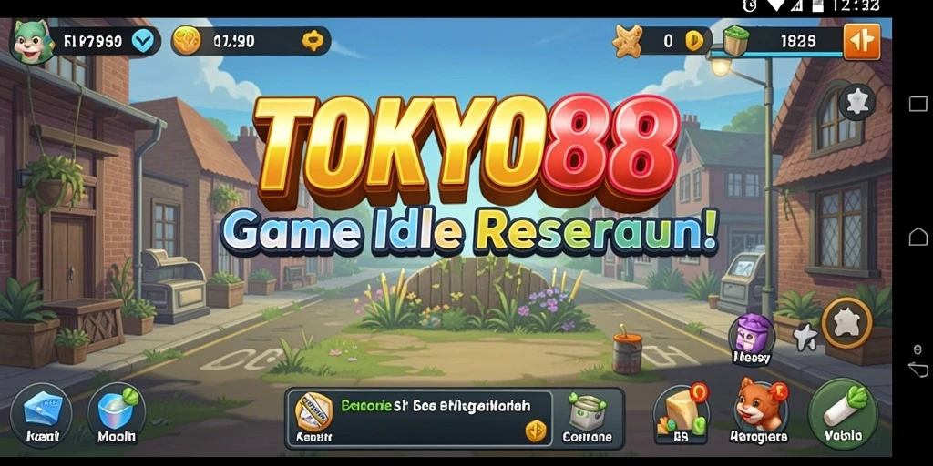 Screenshot utama TOKYO88 menunjukkan gameplay Idle yang menarik.