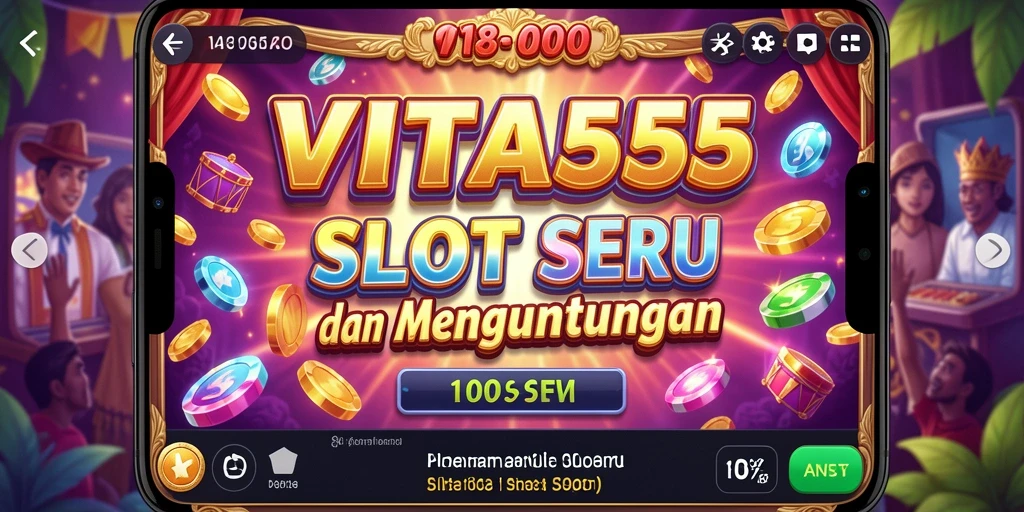 Tampilan gameplay menarik dari VITA555 dengan berbagai mesin slot.