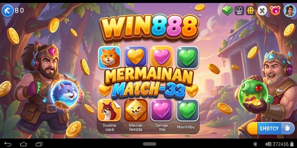 Tampilan gameplay WIN88 yang penuh warna dan seru.
