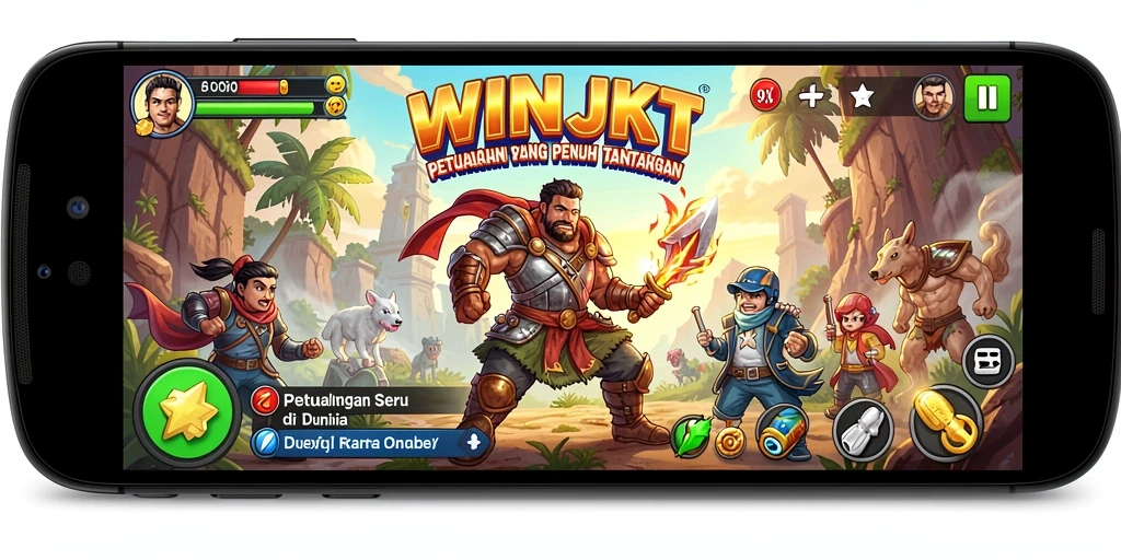 Gameplay seru dan penuh tantangan di WINJKT.